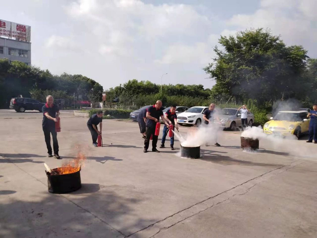 Esercitazione antincendio per la serie di attività 