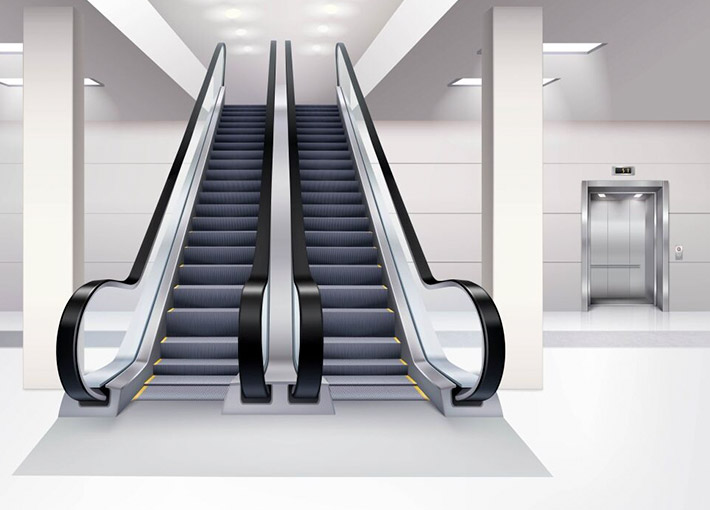 Statore del motore di trazione dell'elevatore e nucleo del rotore